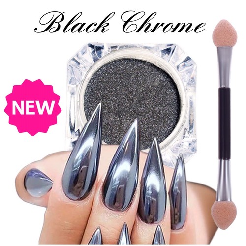 Black nail mirror powder - mirror, new