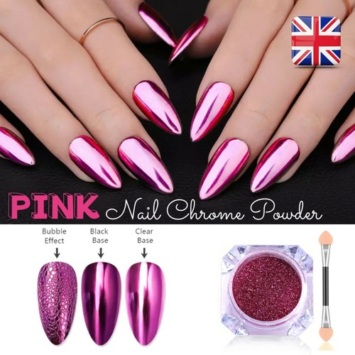 Pink nail mirror powder - pink,