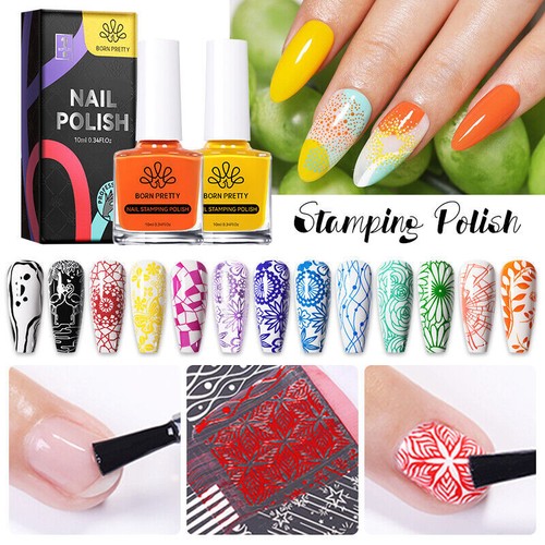 Stamping nail polish colours - nail,