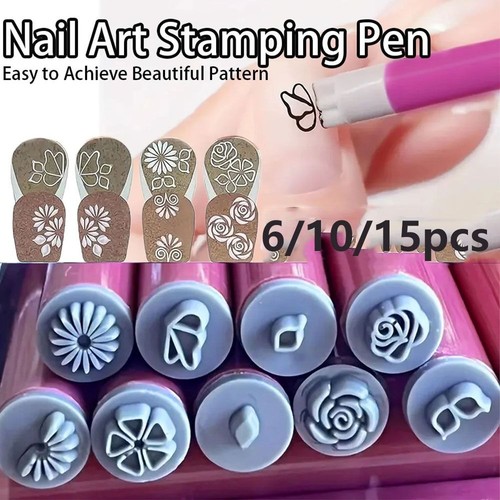 Floral butterfly pattern nail - floral,
