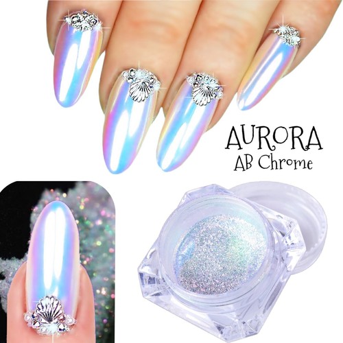 Aurora nail chrome powder - aurora,