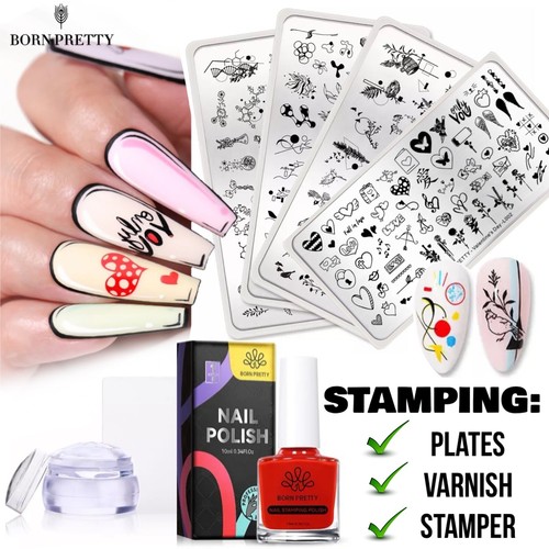 Nail art stamping plate - nail,