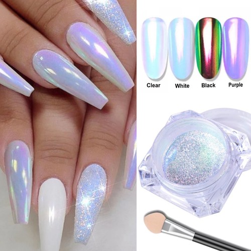 Aurora chrome powder - aurora, nail