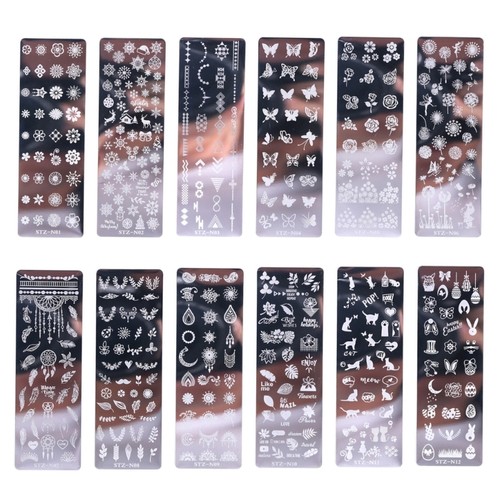 Nail art stamping plate - art,