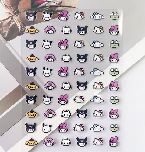 Hello kitty nail - nail, art