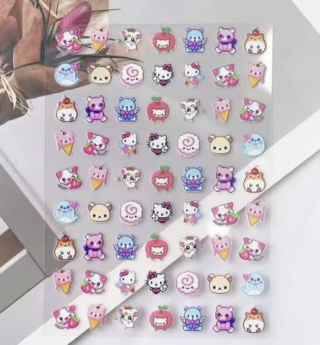 Hello kitty nail art - nail, stickers