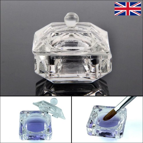 Crystal glass dappen dish - dappen, pot