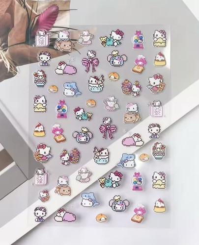 Hello kitty nail art - kitty,