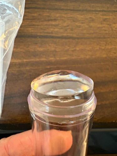 Clear plastic rubber - clear, stamp