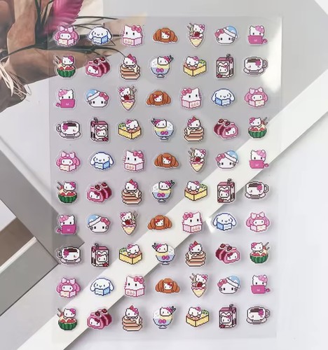 Hello kitty nail art - kitty,