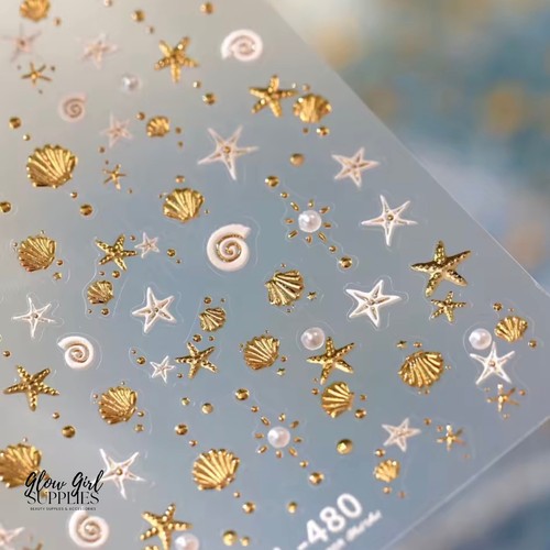 Nail art stickers set - art,