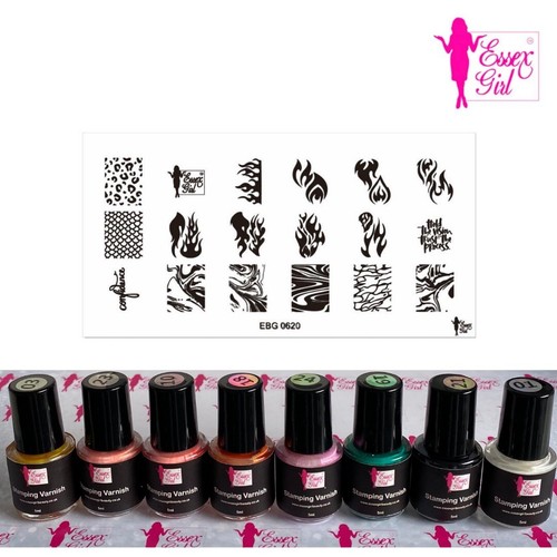 Essex girl nail art stamping - essex,
