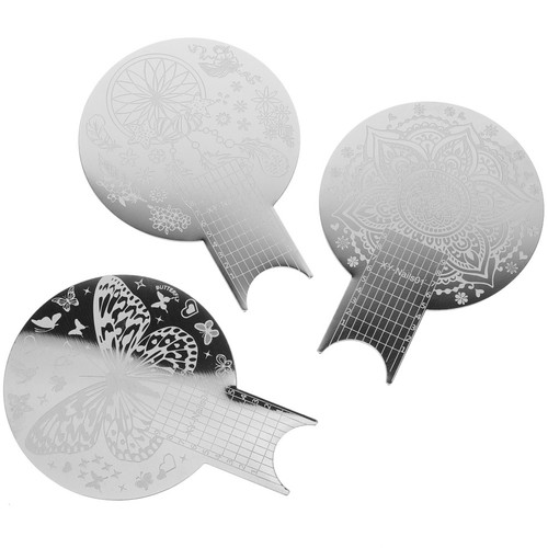 3pcs manicure plates - 3pcs, art