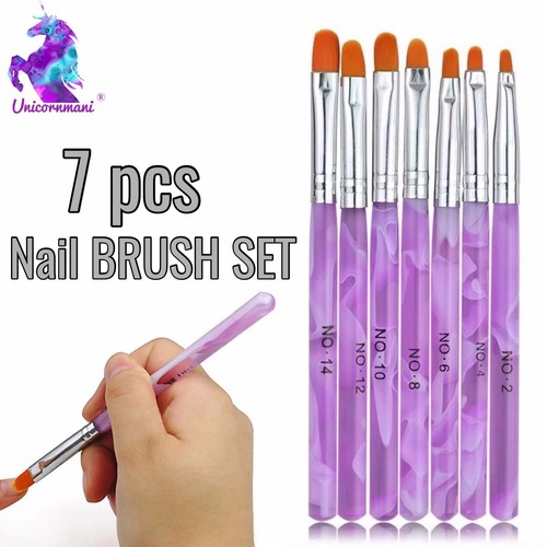 7pcs purple nail - nail, set