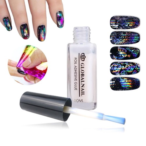 Transfer foil adhesive nail - transfer,