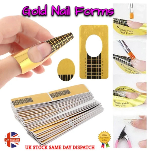 Gold nail forms - forms, builder