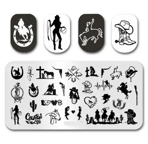 Cowgirl inspired stamp for diy - inspired,